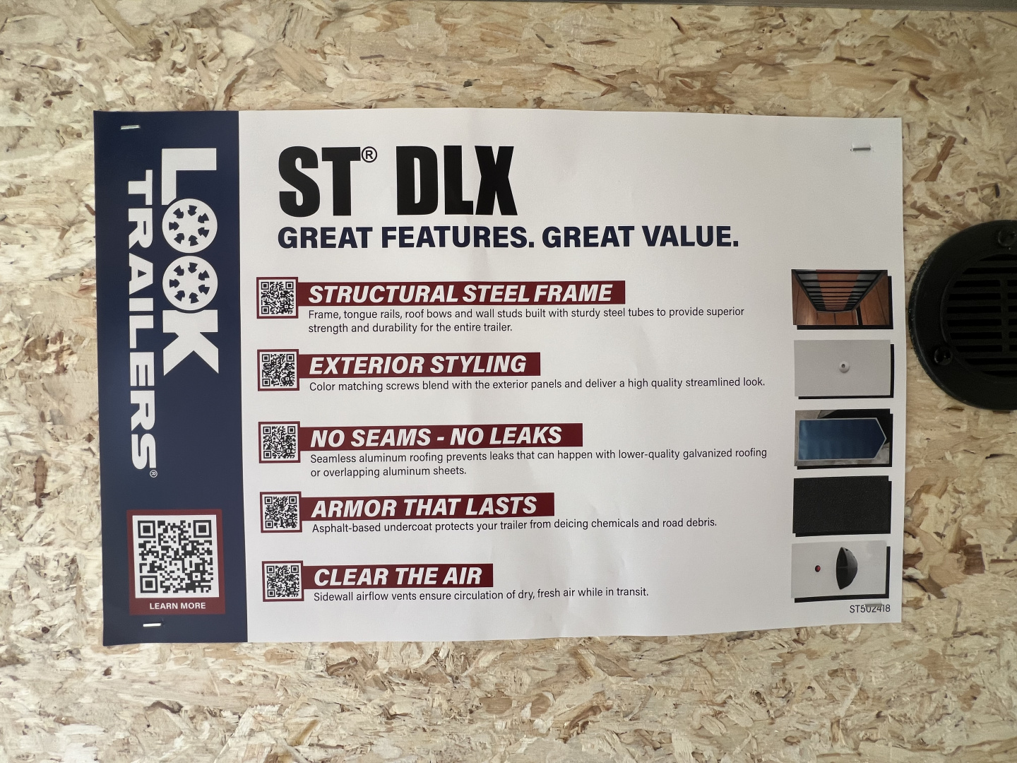 New 2026 Look Trailers 5X8 3K Ramp Door w/Side Door Cargo / Enclosed Trailer