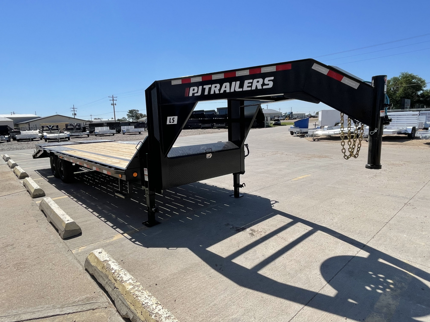 New 2026 PJ Trailers 25' x 102" 7000LB Axles Flatbed Trailer