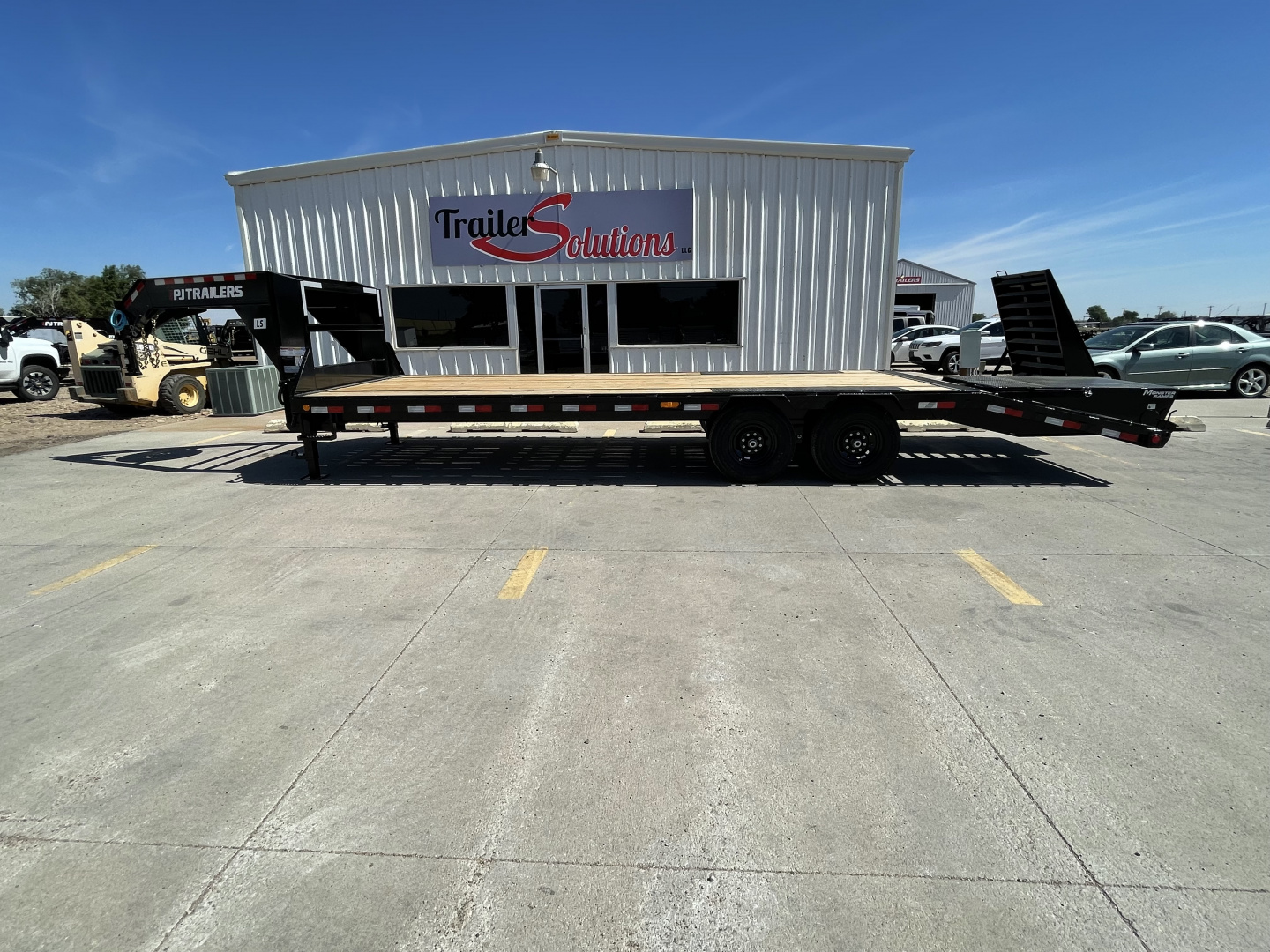 New 2026 PJ Trailers 25' x 102" 7000LB Axles Flatbed Trailer
