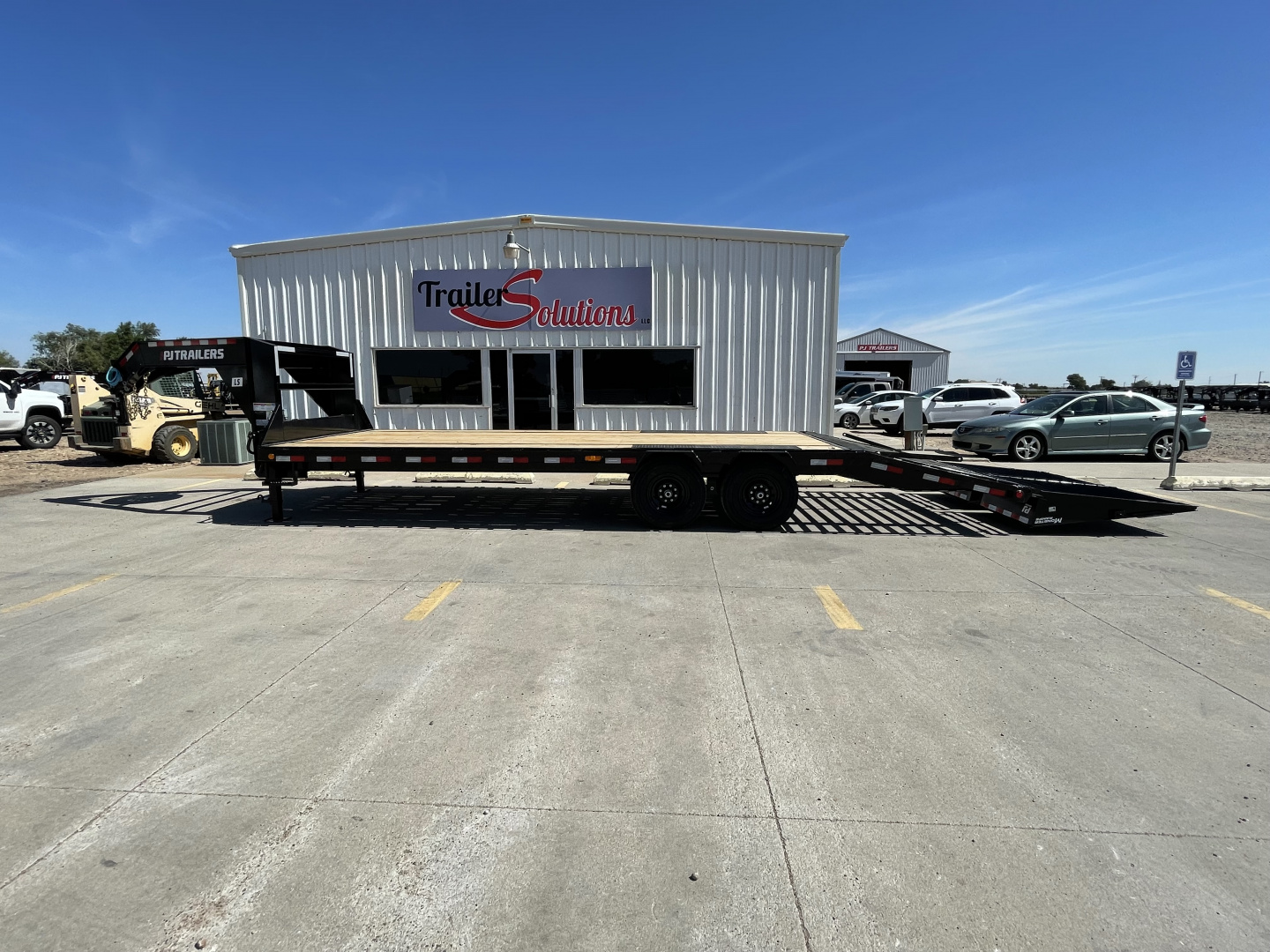 New 2026 PJ Trailers 25' x 102" 7000LB Axles Flatbed Trailer