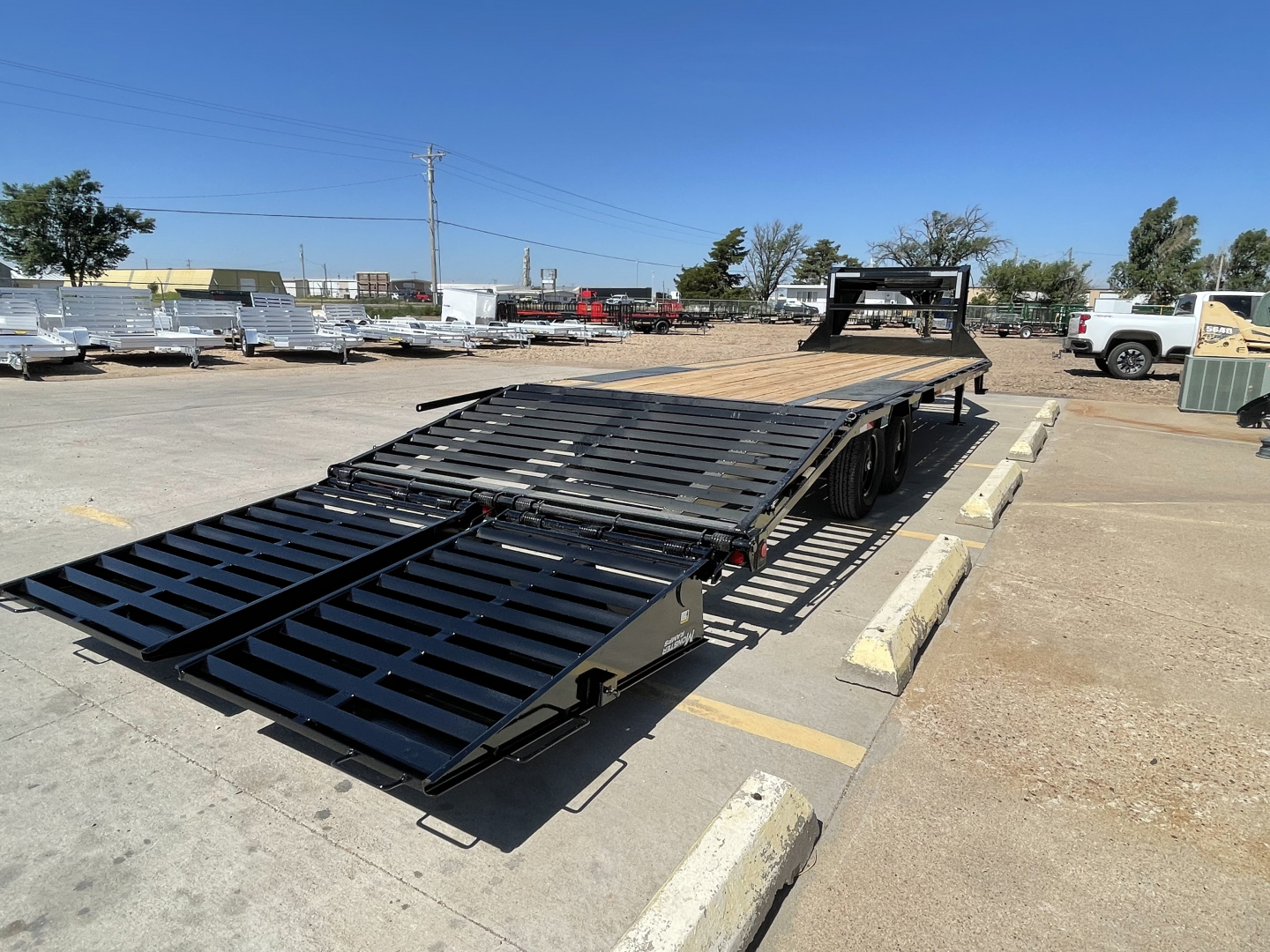 New 2026 PJ Trailers 25' x 102" 7000LB Axles Flatbed Trailer