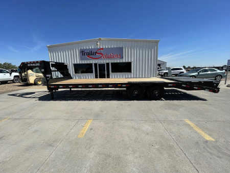 New 2026 PJ Trailers 25' x 102" 7000LB Axles Flatbed Trailer