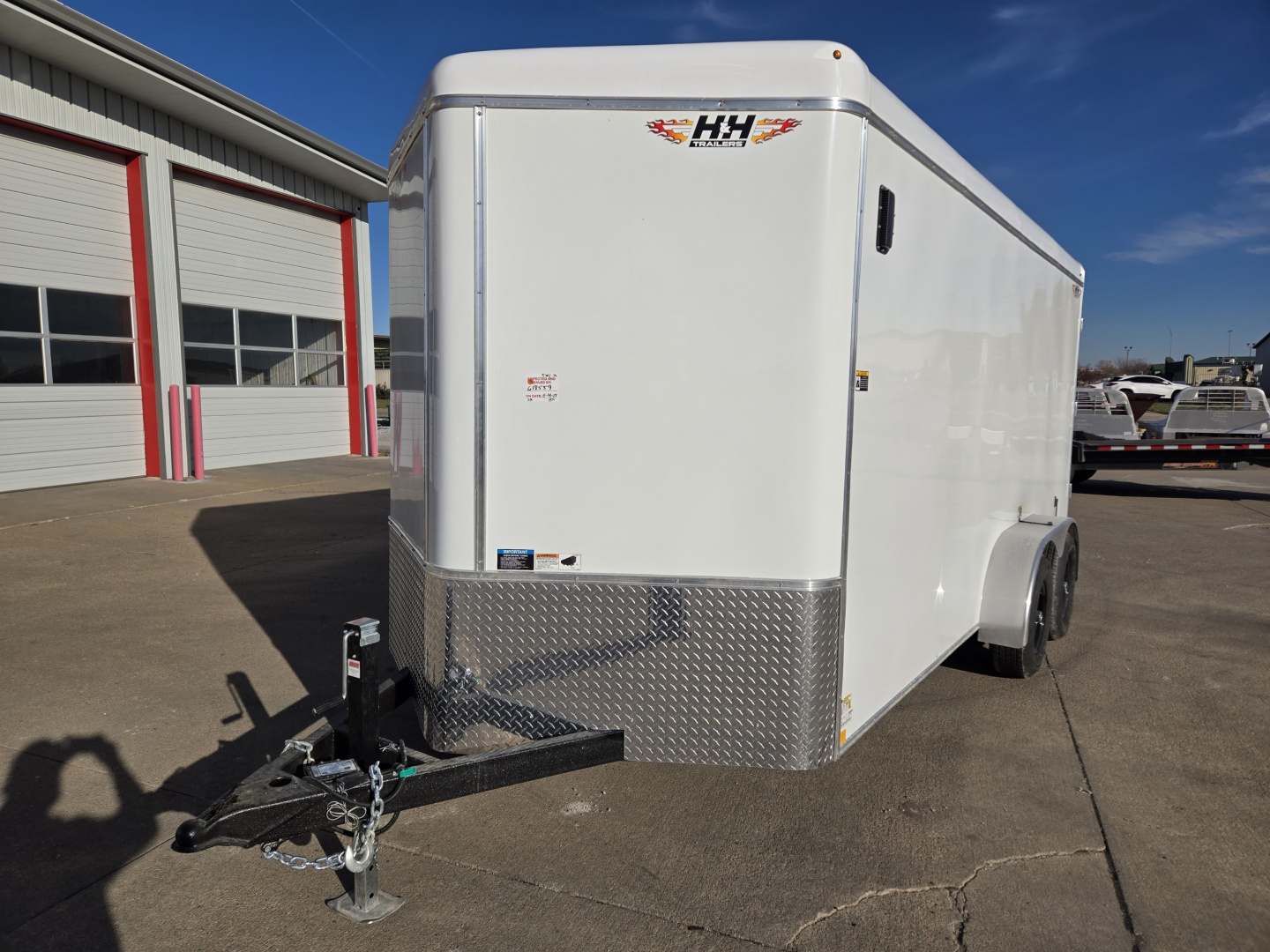 New 2026 H&H Trailers 7x16 HH Series Round Top V-Nose 10K Cargo / Enclosed Trailer