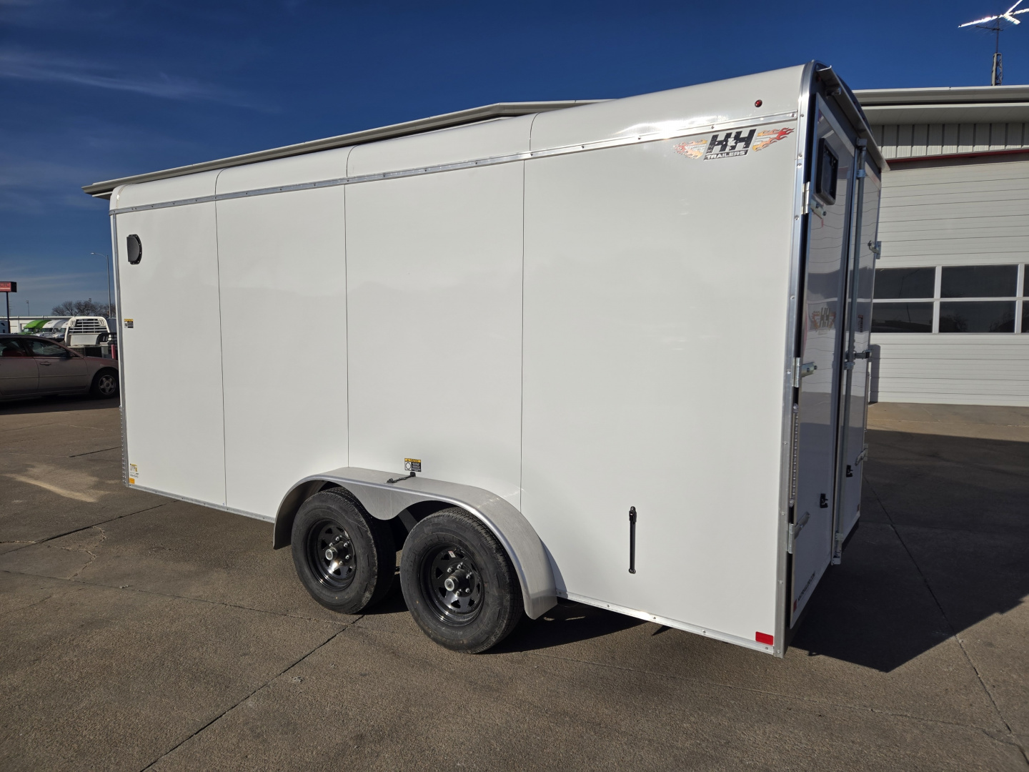 New 2026 H&H Trailers 7x16 HH Series Round Top V-Nose 10K Cargo / Enclosed Trailer