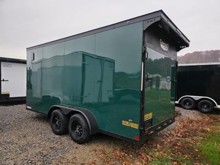 New 2026 Covered Wagon Trailers 7X16 TA2 POLY 7' REAR SPOILER Cargo / Enclosed Trailer