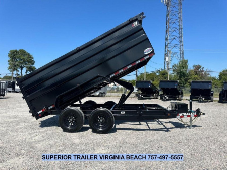 New 2026 PJ Trailers D7 7x14 Dump 14K Dump Trailer w/ 4ft Sides
