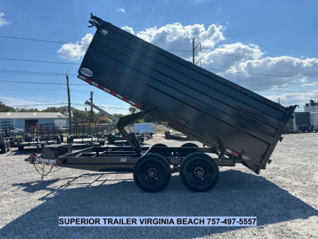 New 2026 PJ Trailers D7 7x14 Dump 14K Dump Trailer w/ 4ft Sides