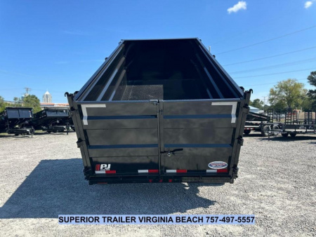 New 2026 PJ Trailers D7 7x14 Dump 14K Dump Trailer w/ 4ft Sides