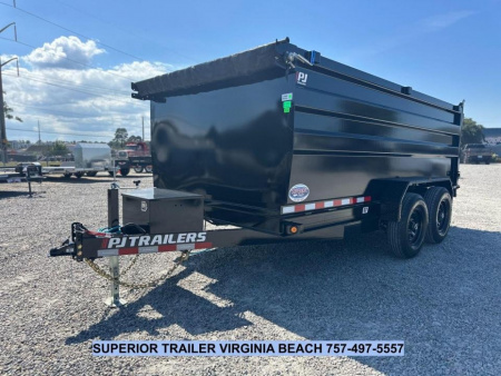 New 2026 PJ Trailers D7 7x14 Dump 14K Dump Trailer w/ 4ft Sides