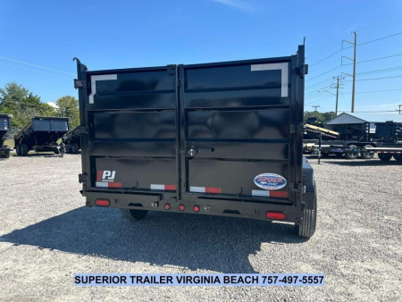 New 2026 PJ Trailers D7 7x14 Dump 14K Dump Trailer w/ 4ft Sides