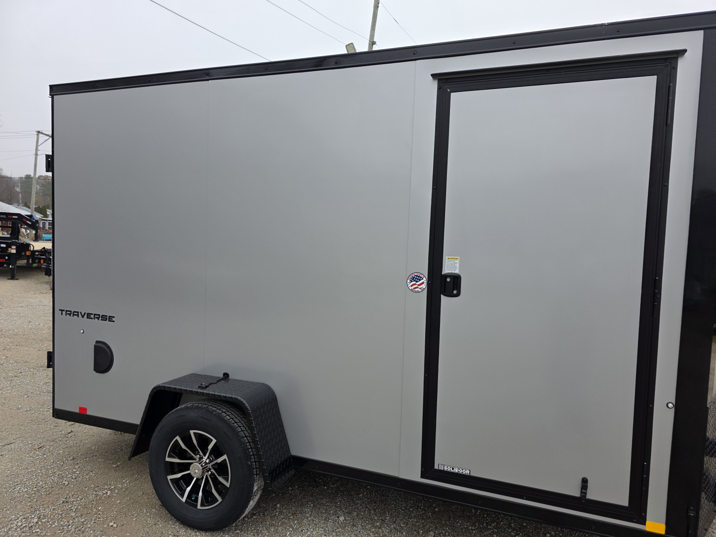 New 2026 Formula Trailers 6x12 6'6 INSIDE ramp door BLACKOUT 080 EXTERIOR ALUMINUM WHEELS Cargo / Enclosed Trailer
