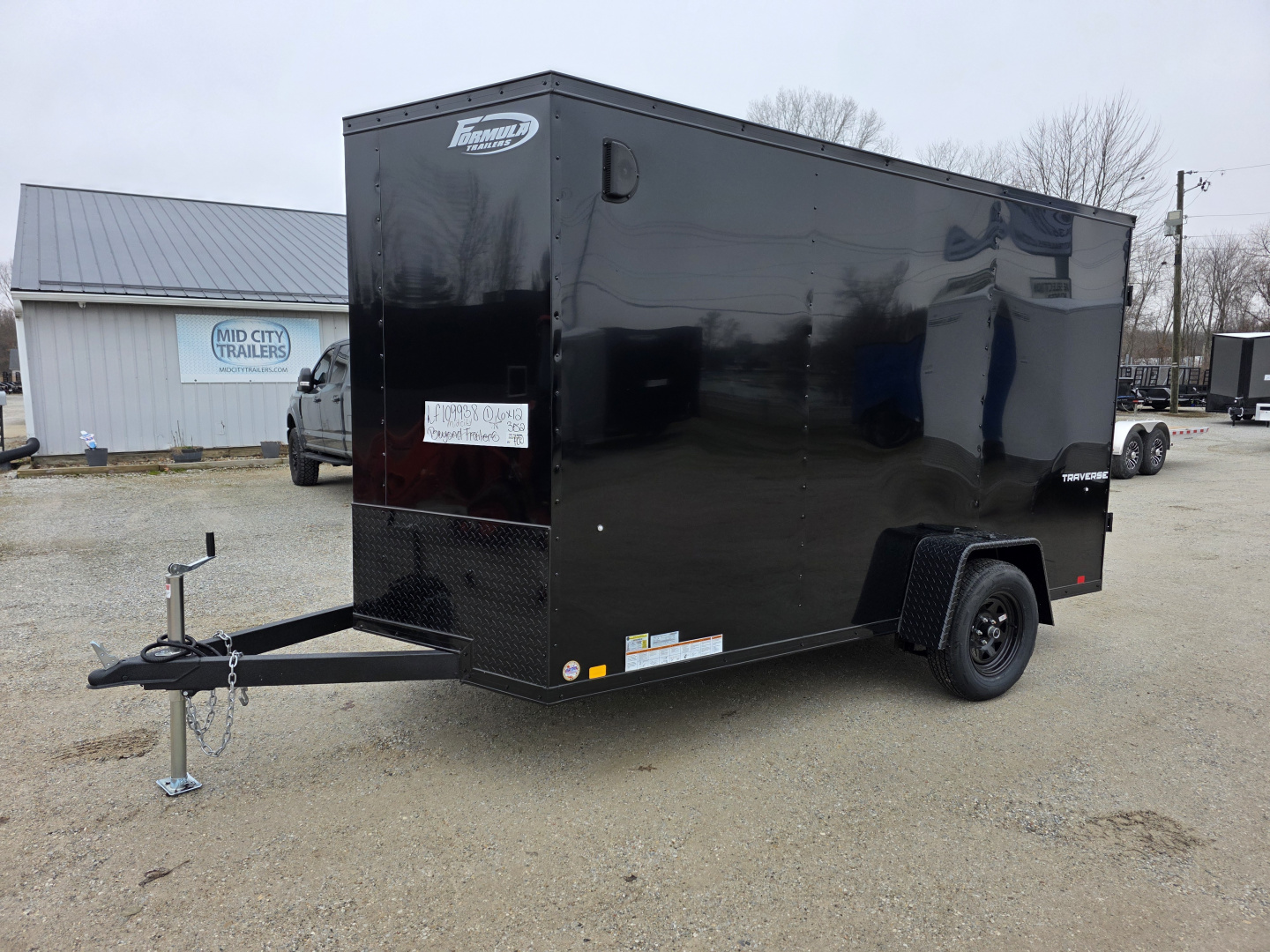 New 2026 Formula Trailers 6x12 6'6 ramp door BLACKOUT DRINGS Cargo / Enclosed Trailer