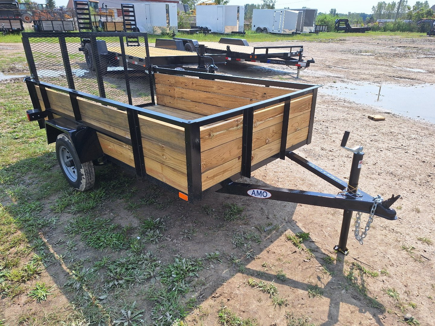 New 2026 AMO 5x8 Light Duty 2K High Side Utility Trailer W/ Led Lights