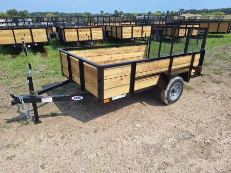 New 2026 AMO 5x8 Light Duty 2K High Side Utility Trailer W/ Led Lights