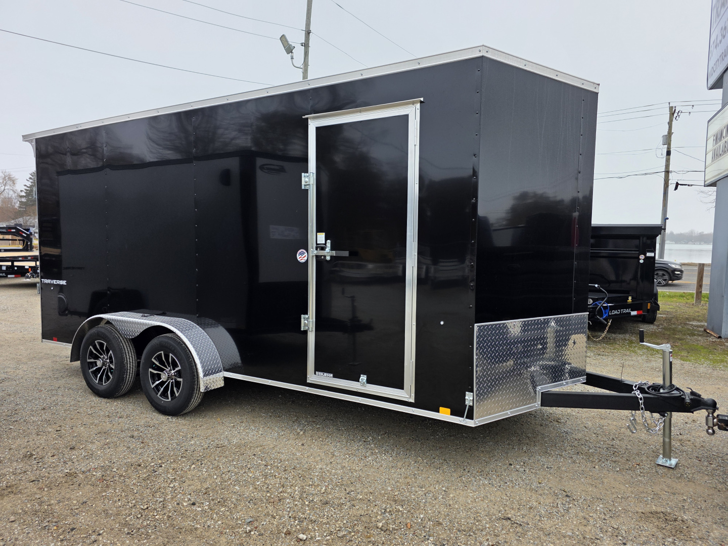 New 2026 Formula Trailers 7x16 7' 030 SEMI SCREWLESS DRINGS ALUM WHEELS SXS UTV GOLFCART Cargo / Enclosed Trailer