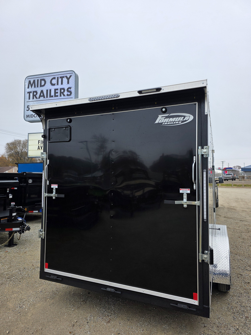 New 2026 Formula Trailers 7x16 7' 030 SEMI SCREWLESS DRINGS ALUM WHEELS SXS UTV GOLFCART Cargo / Enclosed Trailer