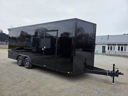 New 2026 Formula Trailers 8.5X20 10K GVWR 080 SCREWLESS EXTERIOR BLACKOUT 7' INSIDE ALUMINUM WHEELS UTV SXS CAR Cargo / Enclosed Trailer