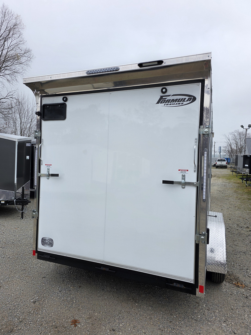 New 2026 Formula Trailers 7X14 SCREWLESS ENCLOSED CARGO TRAILER 7' INSIDE HEIGHT DRINGS RAMP DOOR Cargo