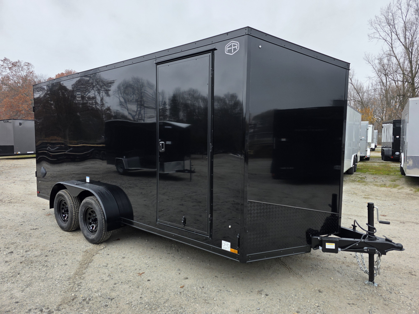 New 2026 US Cargo 7X16 TANDEM AXLE 6'6 TALL RAMP DOOR 080 POLYCORE SCREWLESS BLACKOUT Cargo / Enclosed Trailer