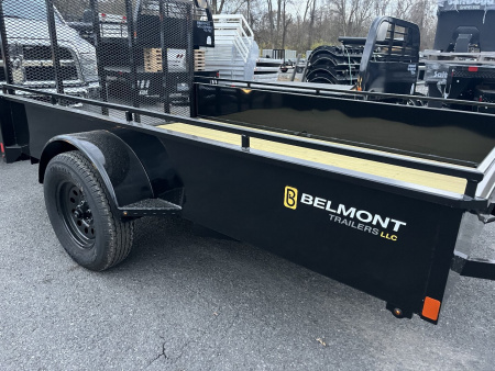 New 2026 Belmont - 6x10 Solid Side Utility - BLACK