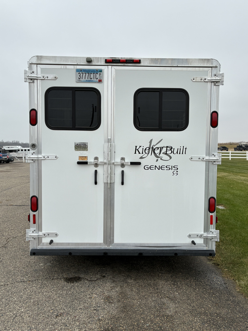 Used 2004 Kiefer 3 Horse Gooseneck Horse Trailer