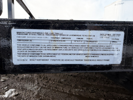 New 2026 Load Trail 7-14 Tandem Axle Ramp Gate Utility 7K GVWR