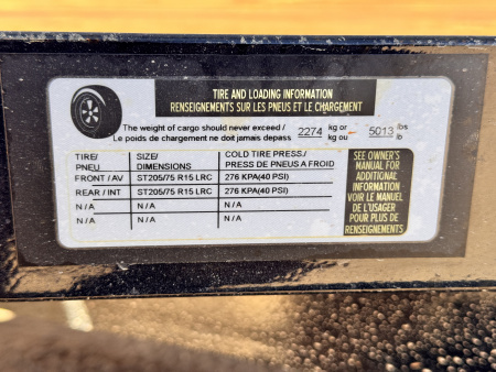 New 2026 Load Trail 7-20 Tandem Axle Ramp Gate Utility 7K GVWR