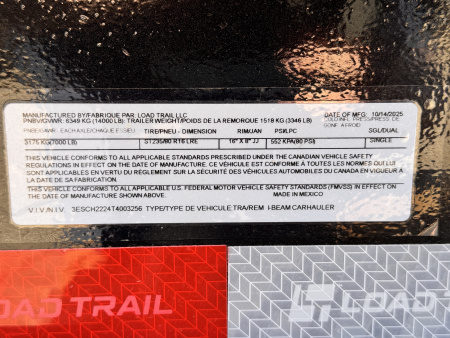 New 2026 Load Trail 7-HD22 I-Beam Equipment Hauler W/ Max Ramps 14K GVWR