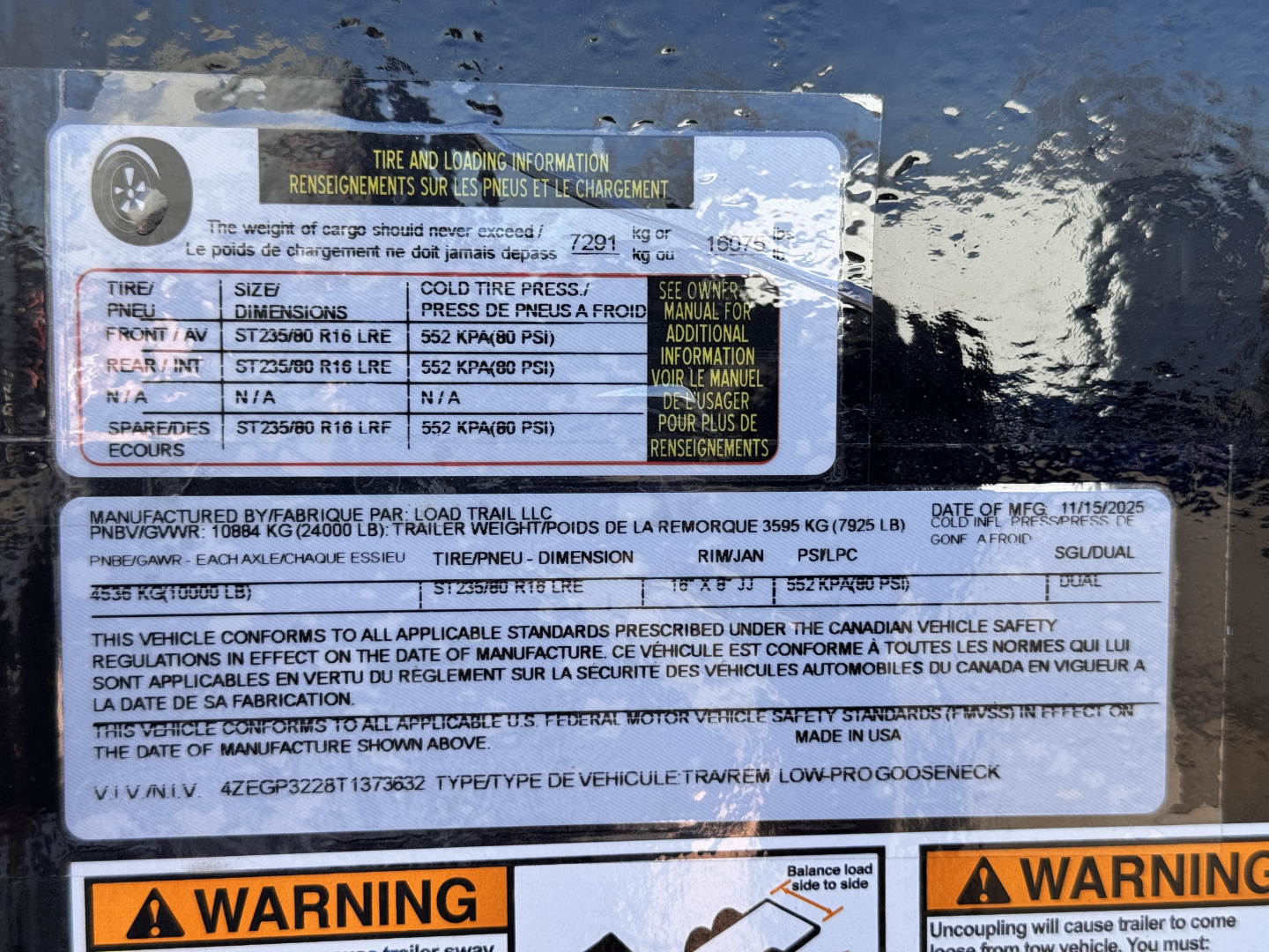 New 2026 Load Trail 8.5-32 Tandem Dual Gooseneck W/ MAX Ramps 24K GVWR