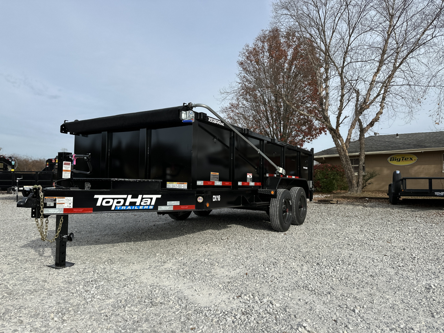 New Top Hat TH/ DX16- 83"X 16' (3FT SIDES) 17.5K Dump Trailer