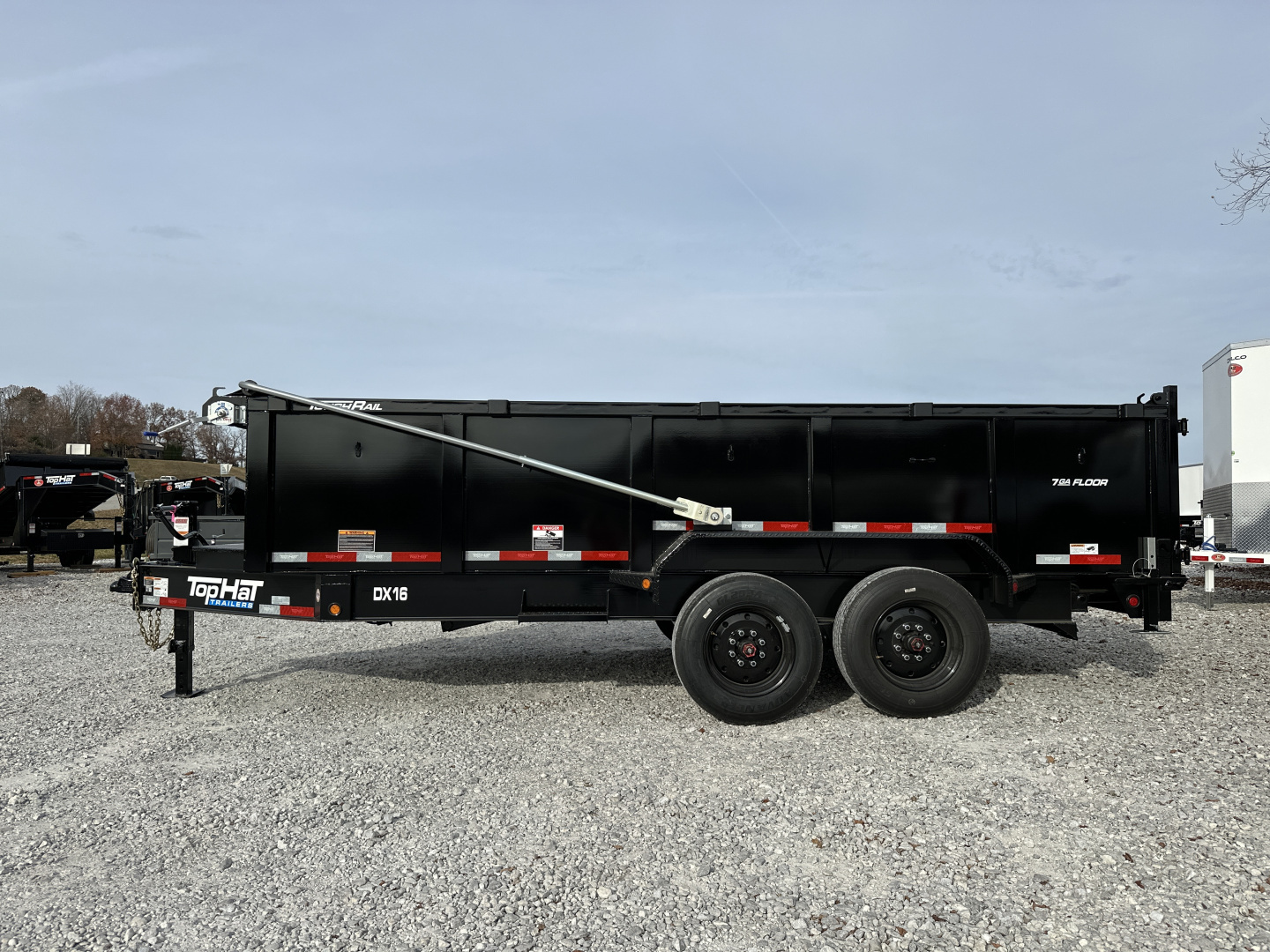 New Top Hat TH/ DX16- 83"X 16' (3FT SIDES) 17.5K Dump Trailer