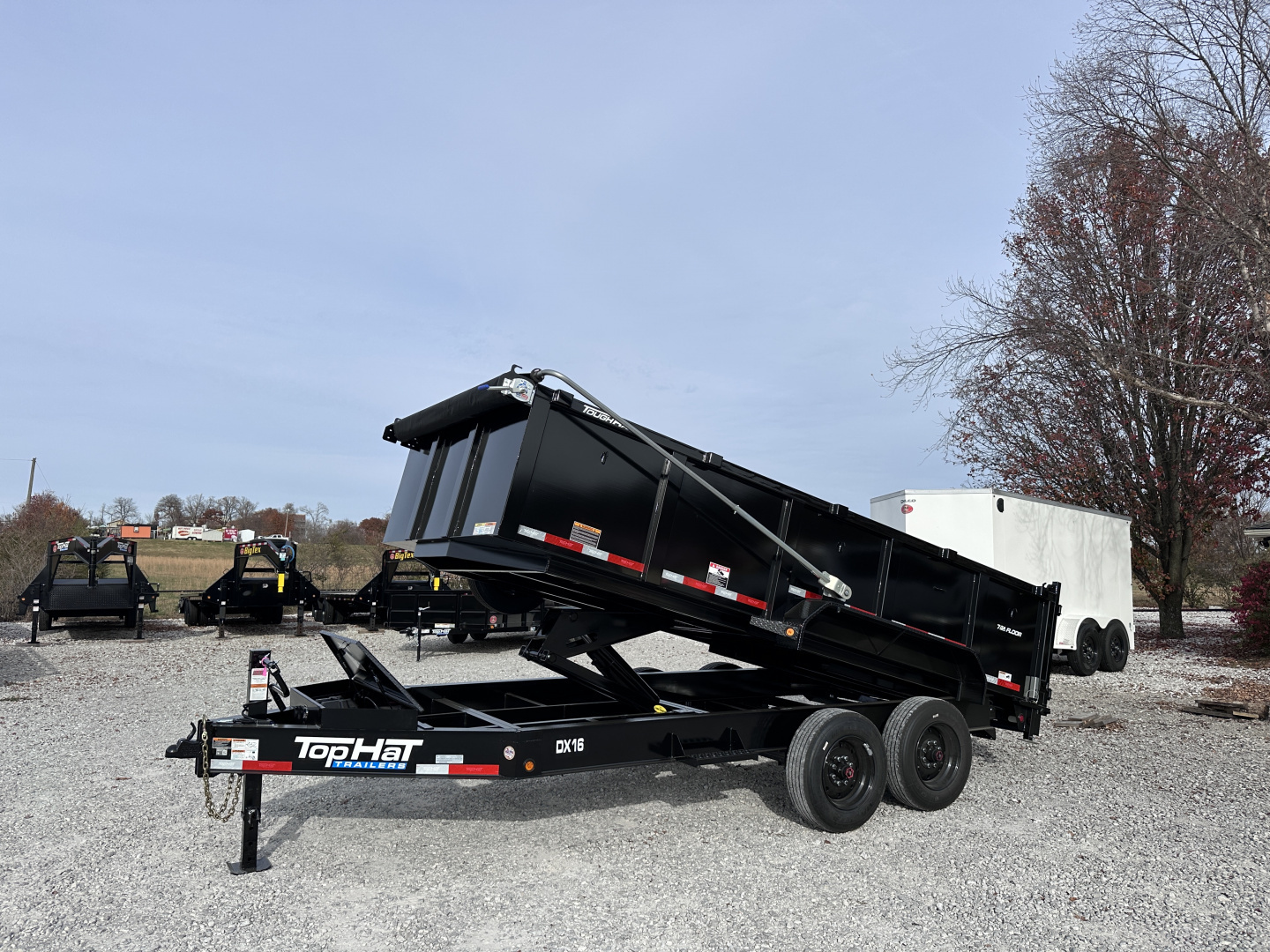 New Top Hat TH/ DX16- 83"X 16' (3FT SIDES) 17.5K Dump Trailer