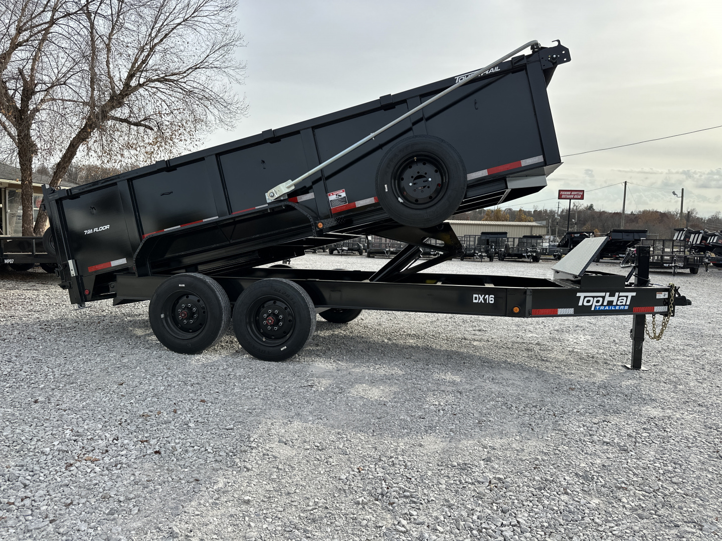 New Top Hat TH/ DX16- 83"X 16' (3FT SIDES) 17.5K Dump Trailer