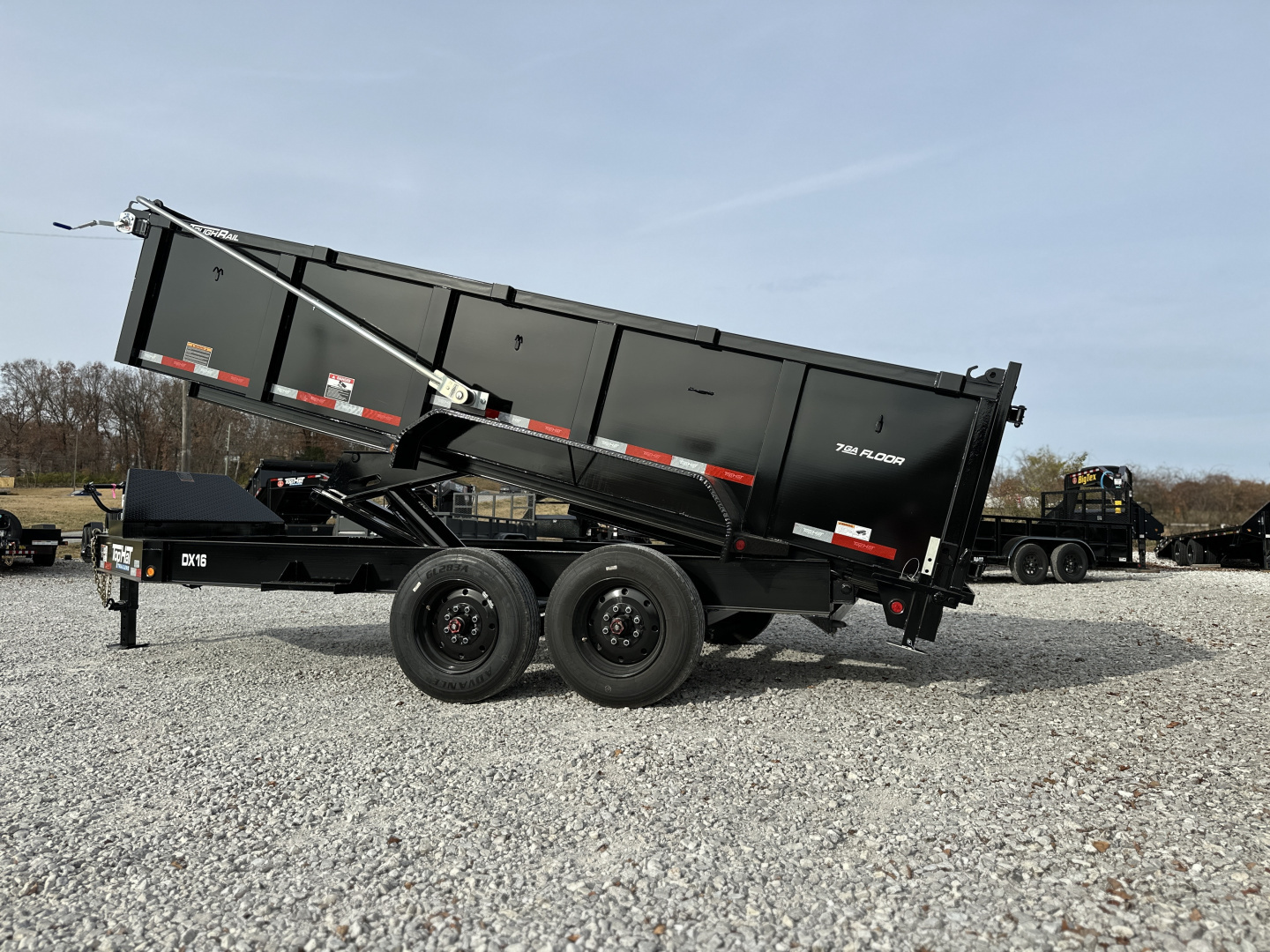 New Top Hat TH/ DX16- 83"X 16' (3FT SIDES) 17.5K Dump Trailer