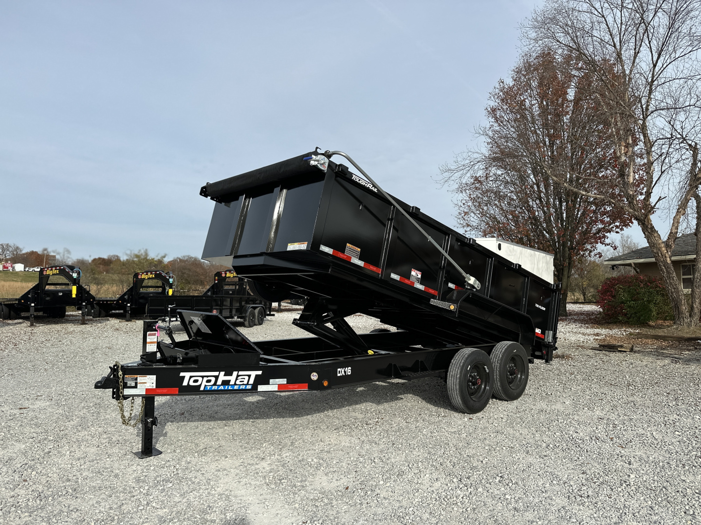 New Top Hat TH/ DX16- 83"X 16' (3FT SIDES) 17.5K Dump Trailer