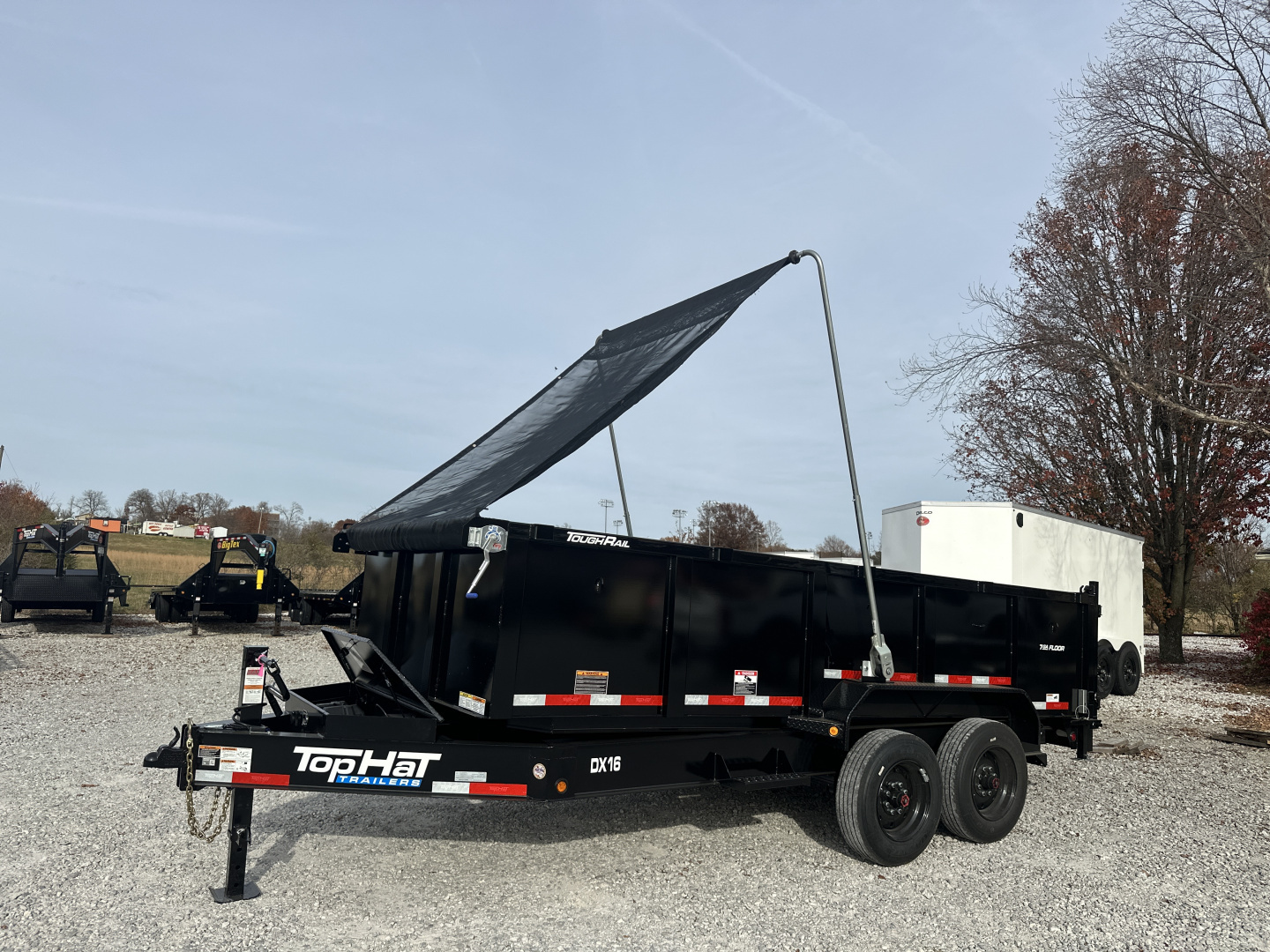 New Top Hat TH/ DX16- 83"X 16' (3FT SIDES) 17.5K Dump Trailer
