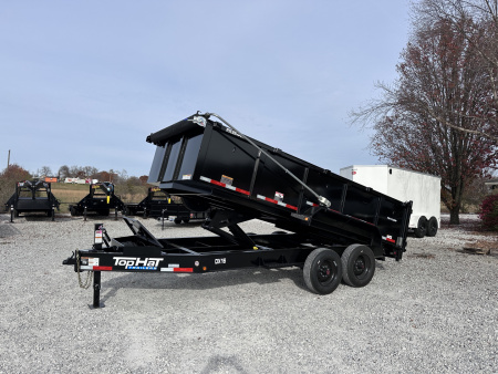 New Top Hat TH/ DX16- 83"X 16' (3FT SIDES) 17.5K Dump Trailer