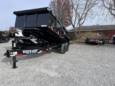 New Top Hat TH/ DX16- 83"X 16' (3FT SIDES) 17.5K Dump Trailer