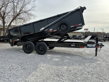 New Top Hat TH/ DX16- 83"X 16' (3FT SIDES) 17.5K Dump Trailer