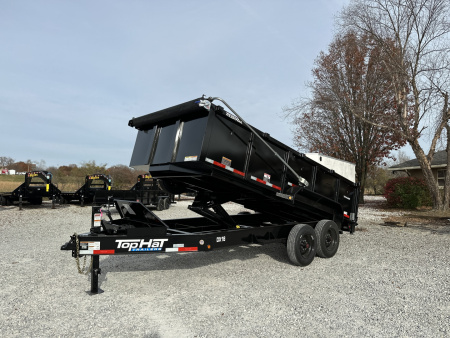 New Top Hat TH/ DX16- 83"X 16' (3FT SIDES) 17.5K Dump Trailer