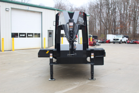 New 2025 Moritz FDGH DT 30' + 5' GOOSENECK Deckover Flatbed Trailer- Full Width Aluminum Ramps- 25900# GVW