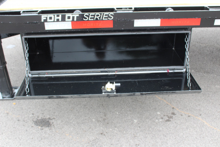 New 2025 Moritz FDGH DT 30' + 5' GOOSENECK Deckover Flatbed Trailer- Full Width Aluminum Ramps- 25900# GVW
