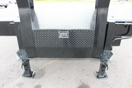 New 2025 Moritz FDGH DT 30' + 5' GOOSENECK Deckover Flatbed Trailer- Full Width Aluminum Ramps- 25900# GVW