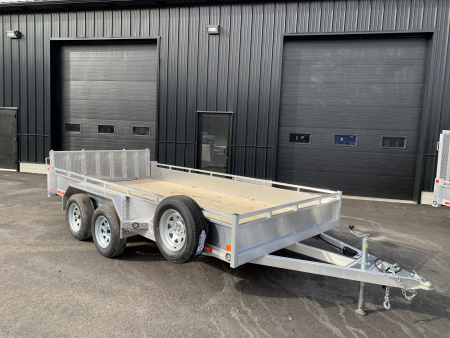 New 2026 Triumph 7X14 Aluminum Utility Trailer/ Bi-Fold Ramp - 7000GVW