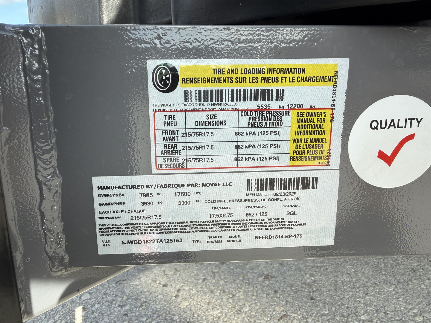 New 2026 Midsota 82X18 17.6K Dump Trailer