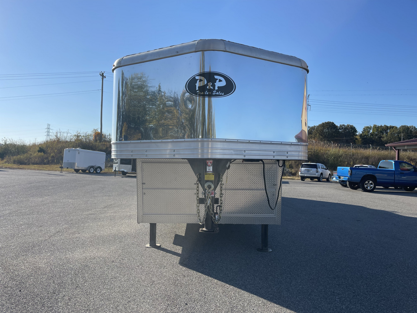 Used 2019 Bison Trailers 8318 W/ SLIDE Horse Trailer