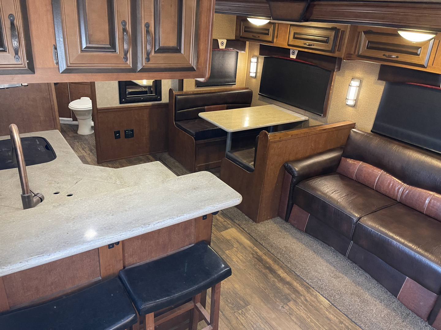 Used 2019 Bison Trailers 8318 W/ SLIDE Horse Trailer