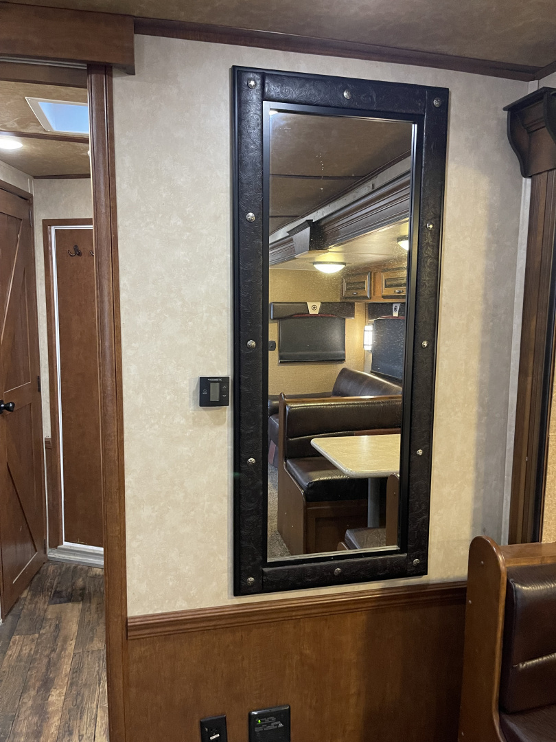 Used 2019 Bison Trailers 8318 W/ SLIDE Horse Trailer