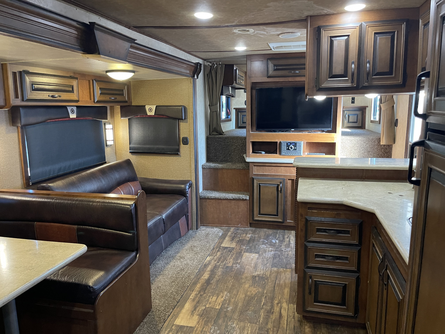 Used 2019 Bison Trailers 8318 W/ SLIDE Horse Trailer