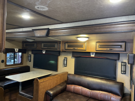 Used 2019 Bison Trailers 8318 W/ SLIDE Horse Trailer